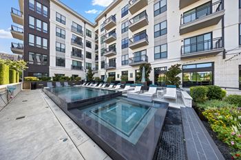 Resort-inspired infinity edge pool